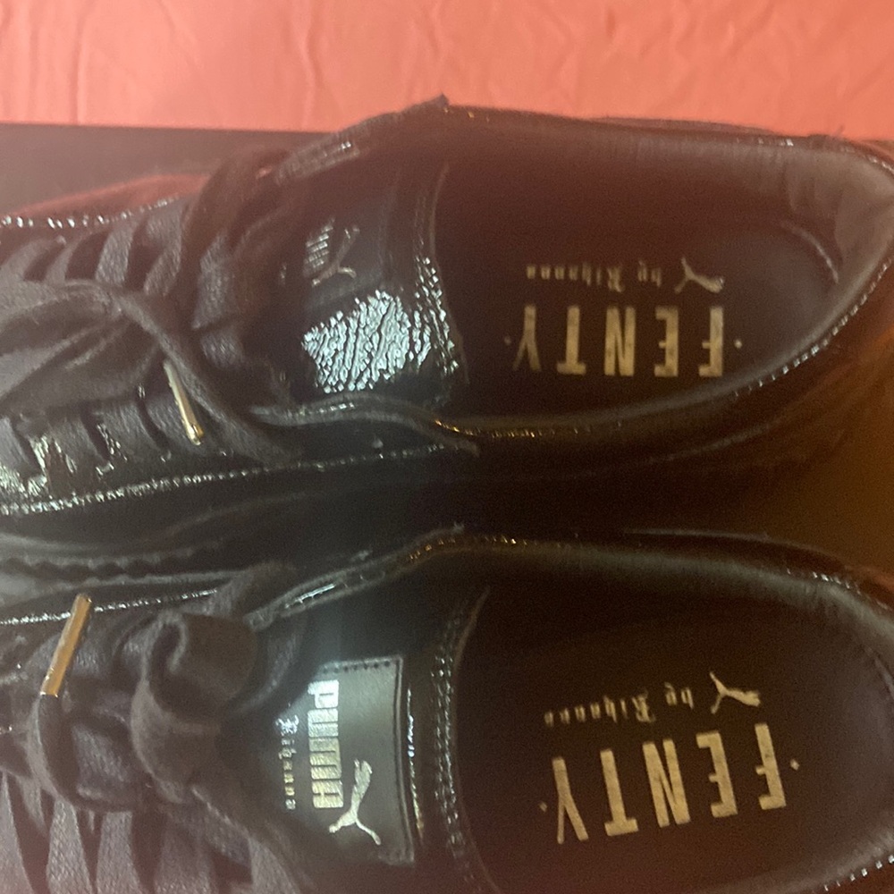 Black patent leather puma, Fenty sneakers